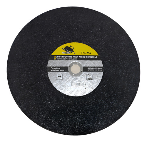 10 Discos De Corte 14 Pulgadas Tronzadora Toro Negro Tn0257 Negro
