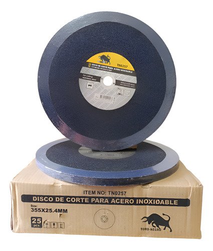 Set 25 Disco De Corte Para Tronzadora 14 Pulgadas Toro Negro Negro