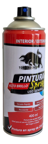 Pintura Aerosol Spray Negro Mate Uso General 400ml 24unid - Imagen 5