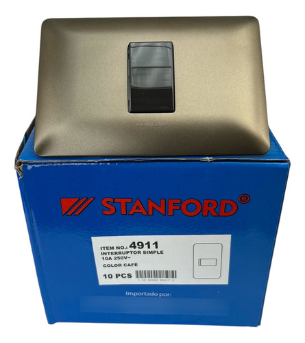 X10 Interruptor Cortacorriente Luz Pared Cafe 10 A 250v Café