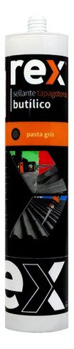 Tapagoteras Rex Butílico 300 Ml Sellador Para Techos Y Canaletas Alta Adhesión Ideal Para Filtraciones Uniones Metálicas Y Reparaciones Exteriores