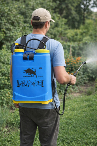 Fumigador Pulverizador De Espalda 16 Litros Azul - Imagen 4