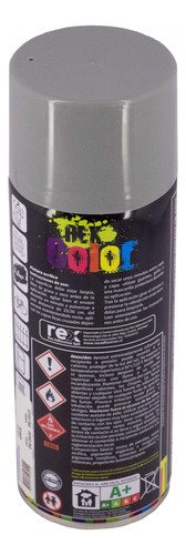 Pintura Spray Anticorrosivo Uso General Gris 400ml Rex - Imagen 4